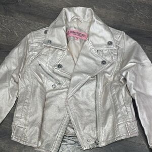 Urban Republic Kids Metallic Silver Jean Jacket